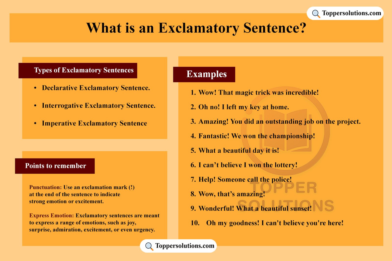 What is an Exclamatory Sentence?